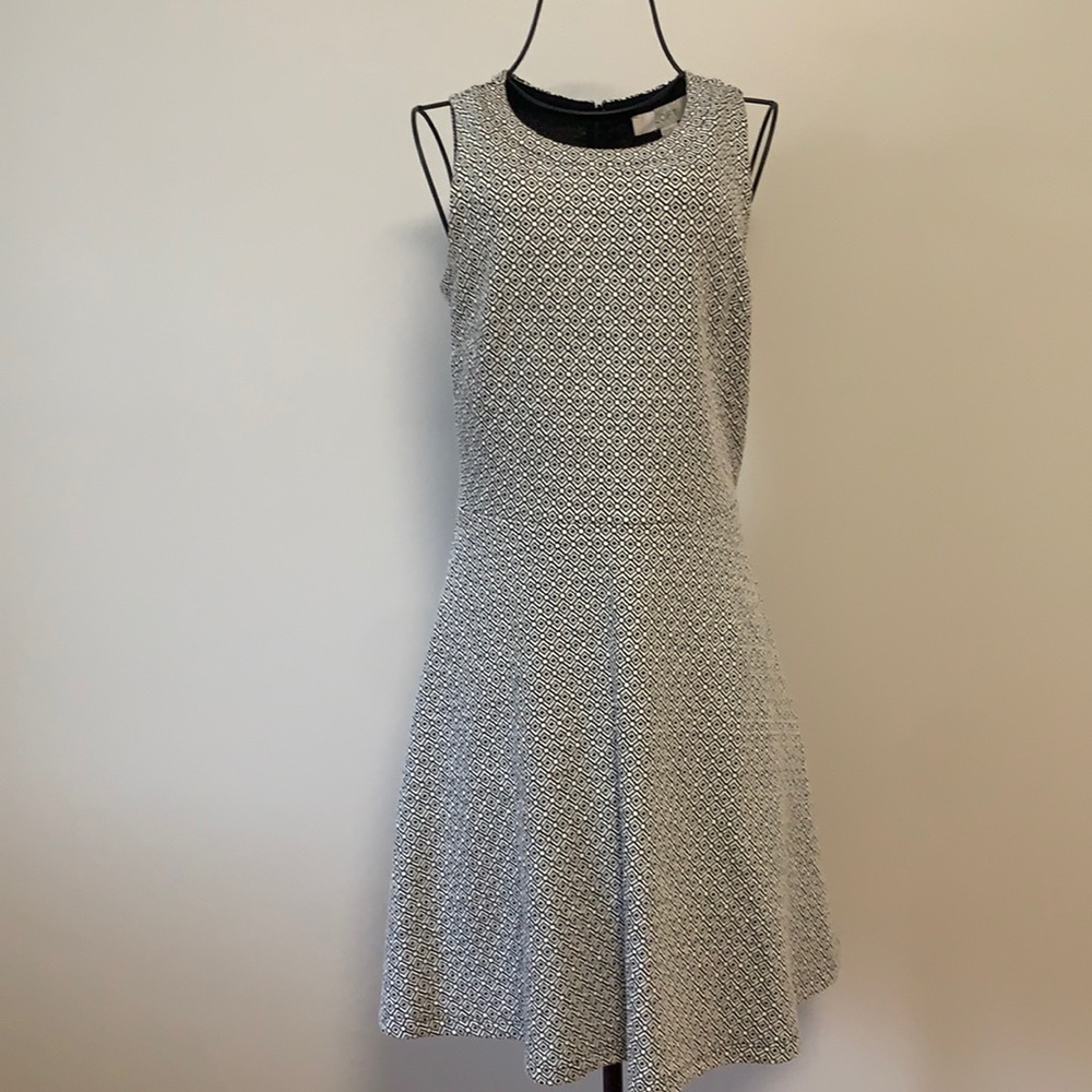 White and black Loft dress